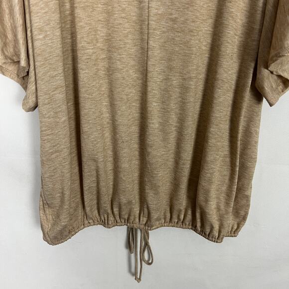 AMANA Womens Top 2X Relaxed Comfort Lounge Casual Stretch Minimalist Neutral - Picture 8 of 10